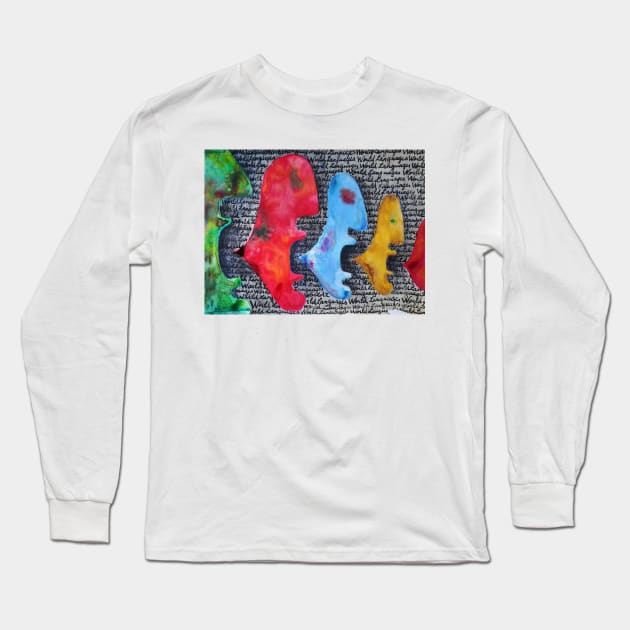 Abstract faces (ben heine) Long Sleeve T-Shirt by benheineart